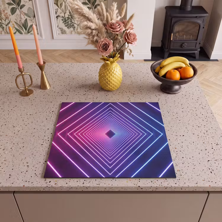 Protection plaque induction - Trois dimensions - Tunnel - Espace — 3