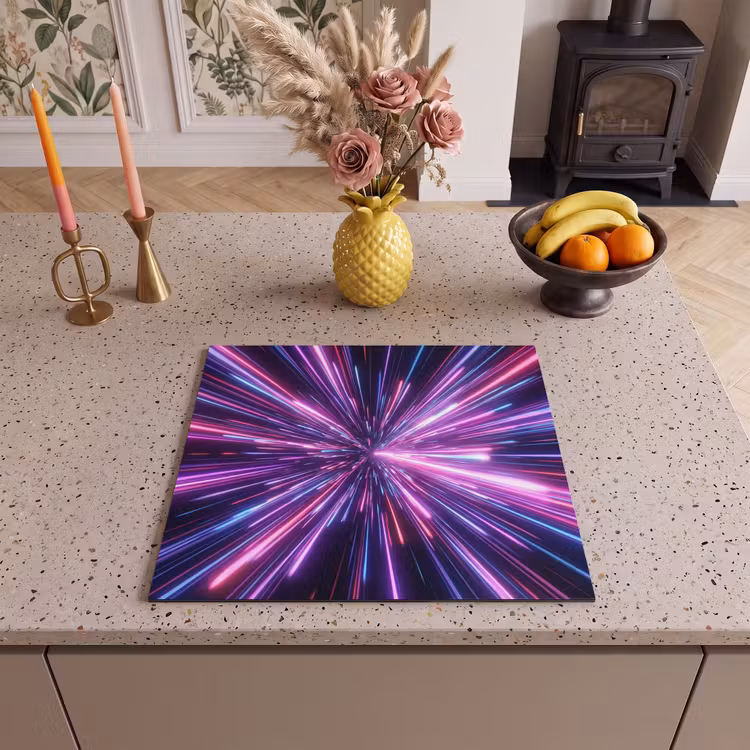 Protection plaque induction - Vitesse de la lumière - Espace - Rose - Violet — 3