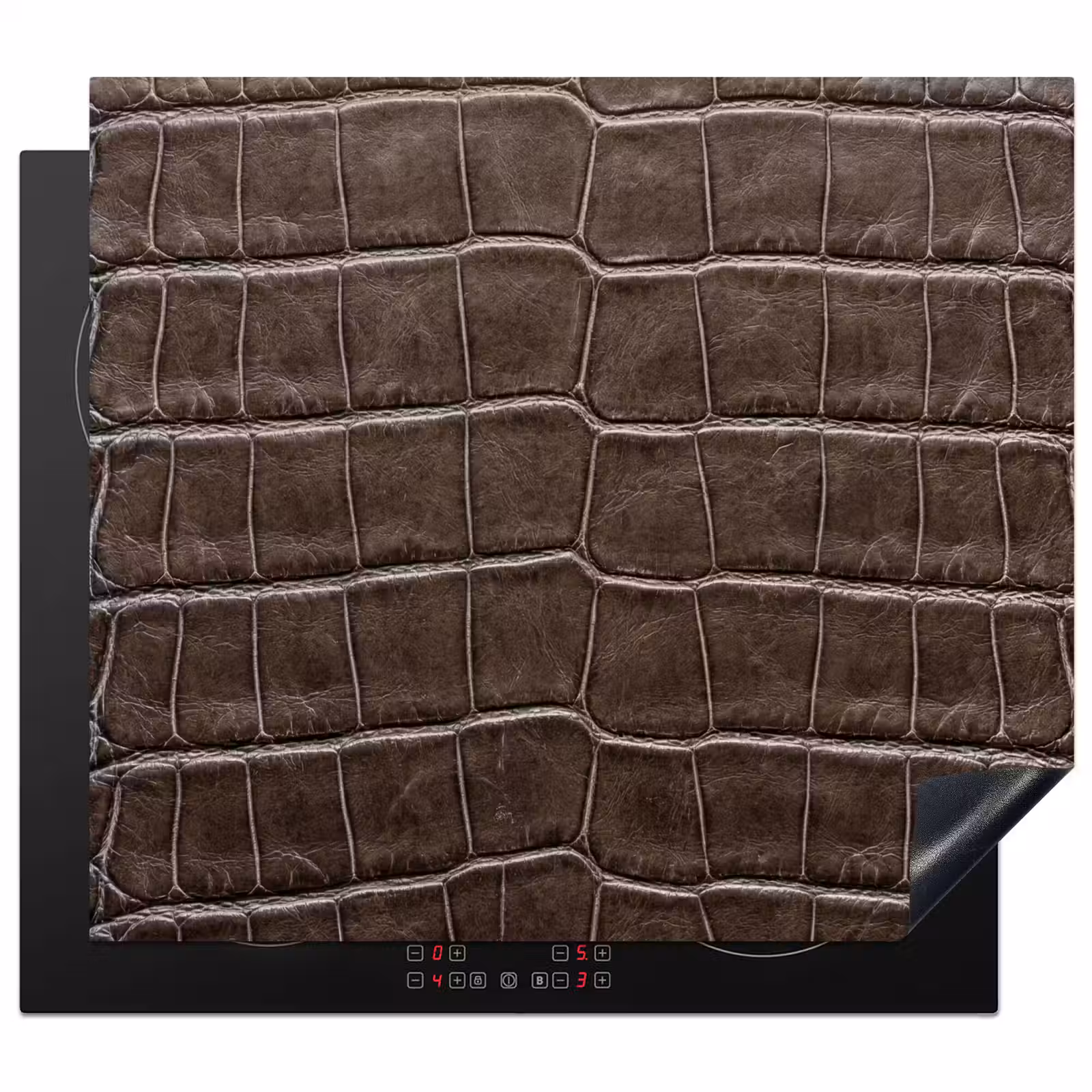 Protection plaque induction - Cuir - Crocodile - Mat — 1