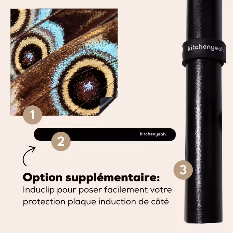 Protection plaque induction - Ailes - Papillon - Bleu — 8