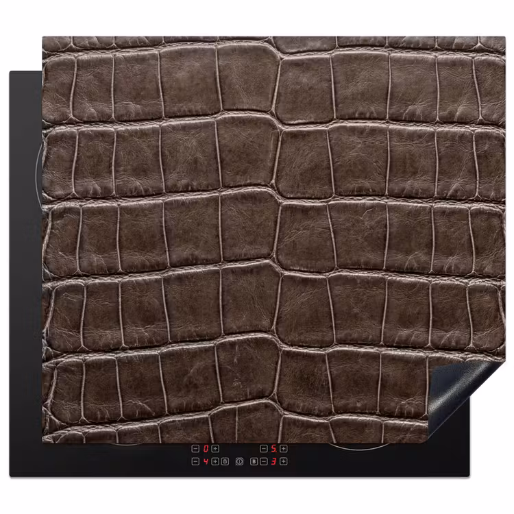 Protection plaque induction - Cuir - Crocodile - Mat — 1