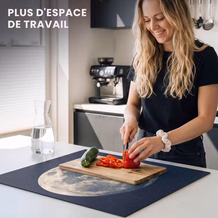 Protection plaque induction - Espace - Lune - Cosmos — 5