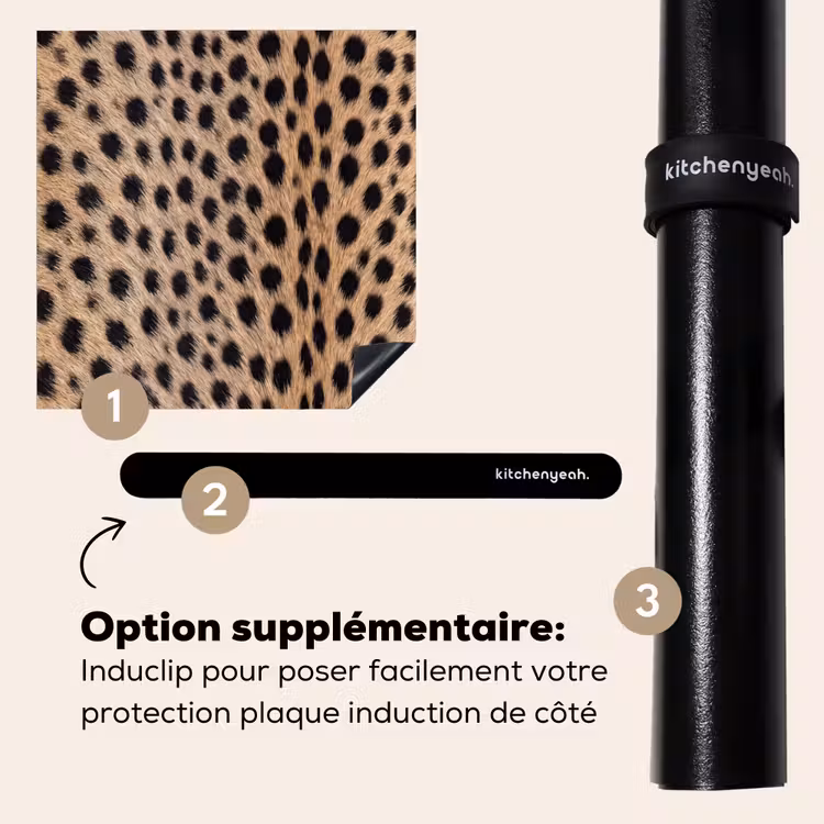 Protection plaque induction - Manteau - Guépard - Noir - Blanc — 8