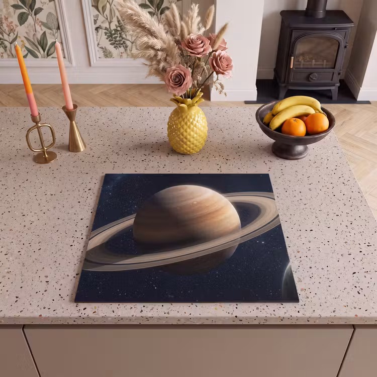 Protection plaque induction - Planètes - Saturne - Espace — 3