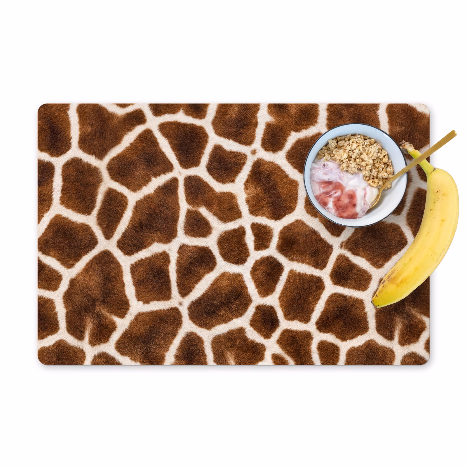 Set de table – 6 pièces - Girafe - Manteau - Classique - Marron — 1