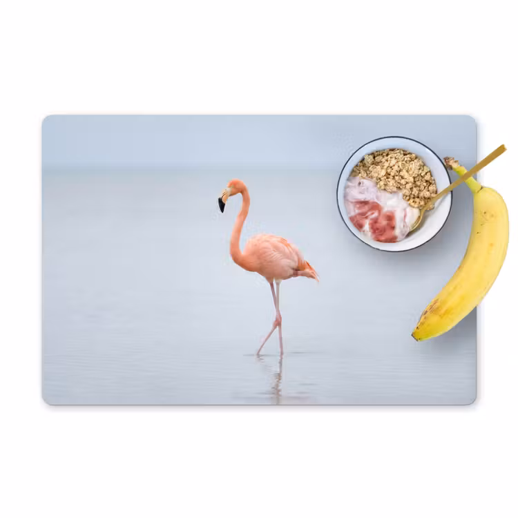 Set de table – 6 pièces - Flamant - Mer - Rose — 1