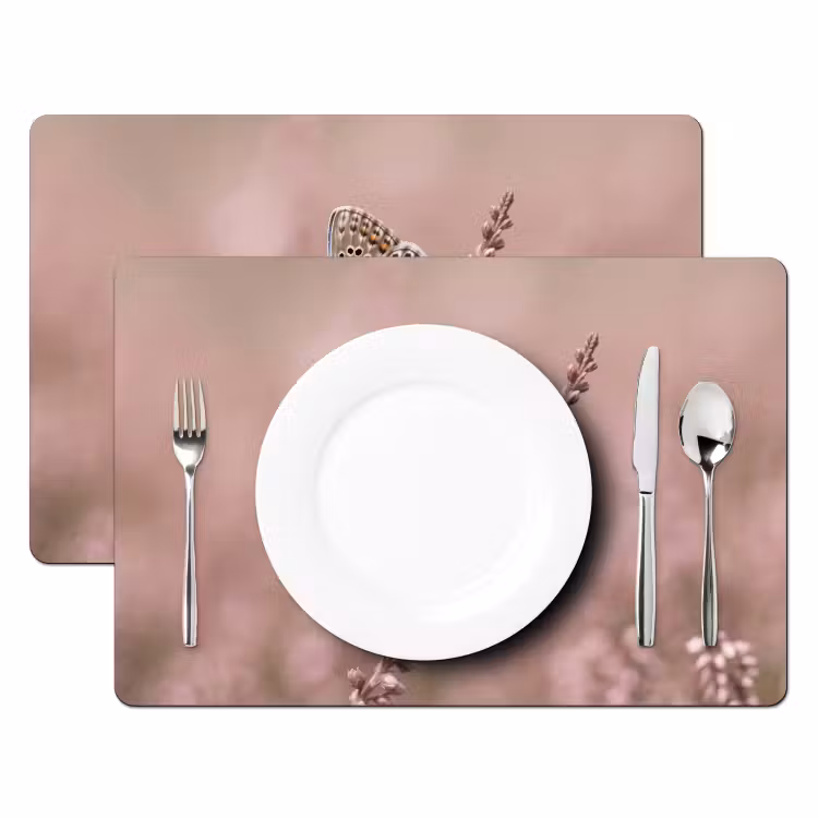 Set de table – 6 pièces - Lavande - Papillon - Violet — 2
