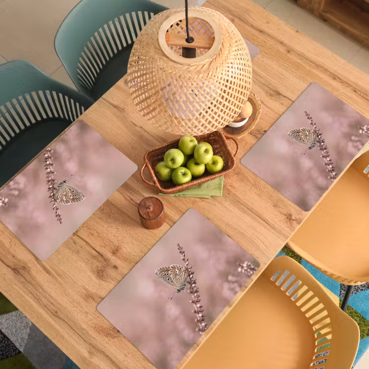 Set de table – 6 pièces - Lavande - Papillon - Violet — 3