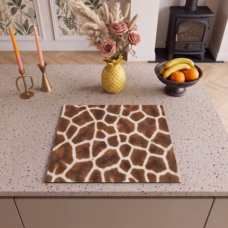 Protection plaque induction - Girafe - Manteau - Classique - Marron — 3