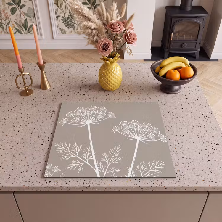 Protection plaque induction - Graphique - Flutesweed - Taupe — 3