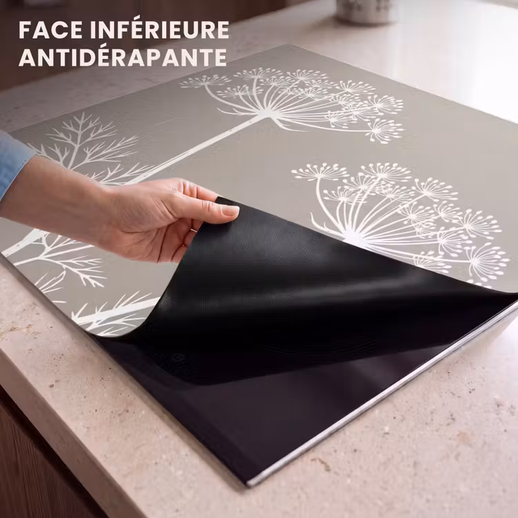 Protection plaque induction - Graphique - Flutesweed - Taupe — 7