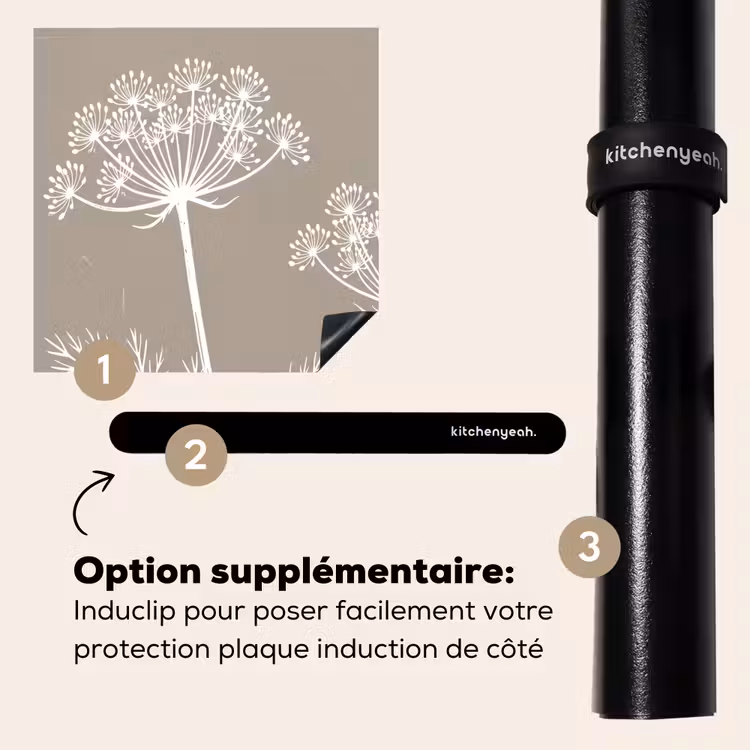 Protection plaque induction - Graphique - Flutesweed - Taupe — 8