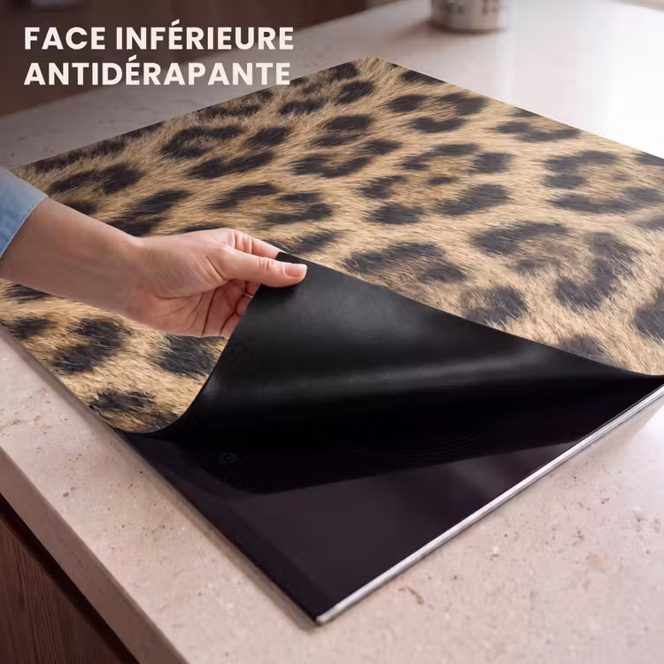 Protection plaque induction - Léopard - Manteau - Classique - Marron — 7