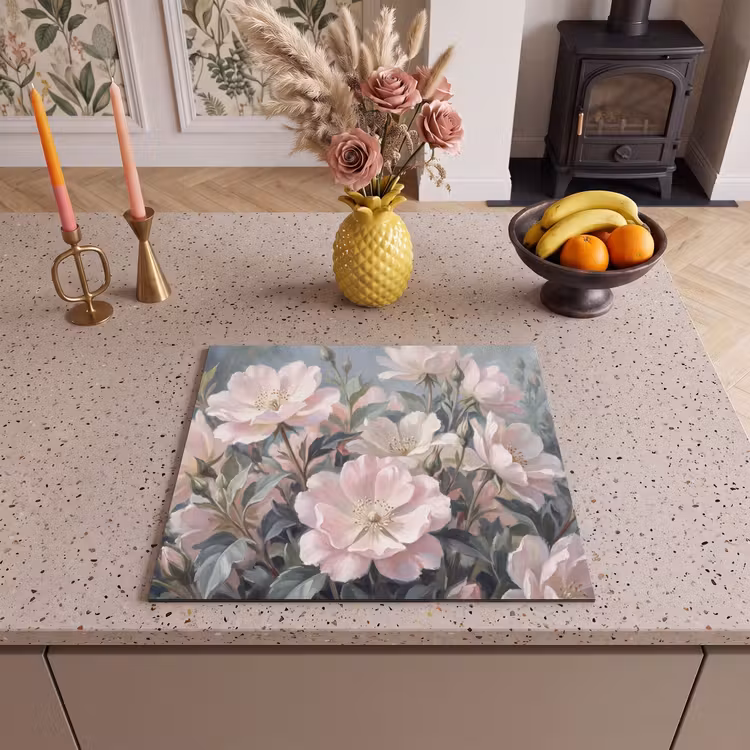 Protection plaque induction - Roses - Illustration - Rose — 3