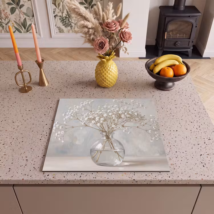 Protection plaque induction - Vase - Plasterwort - Blanc — 3