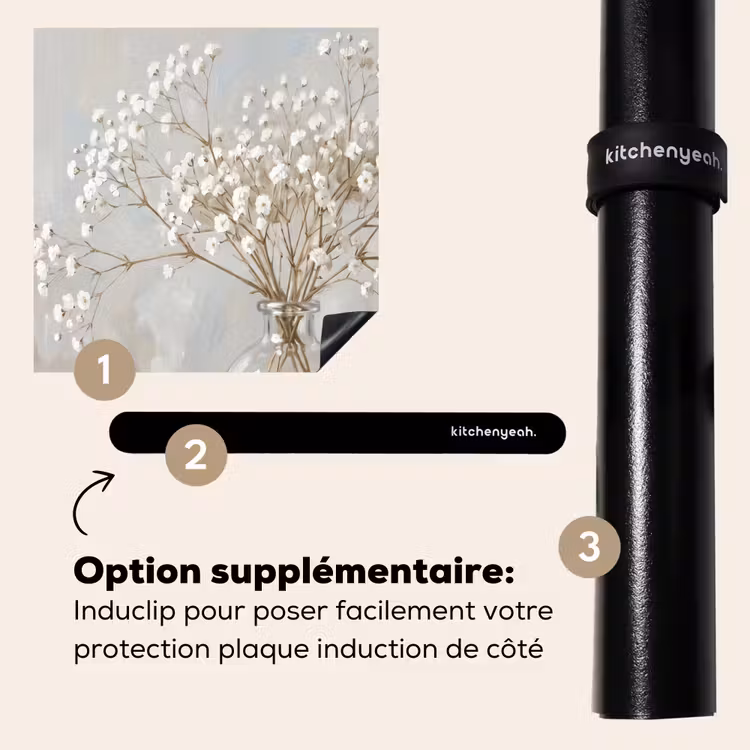 Protection plaque induction - Vase - Plasterwort - Blanc — 8
