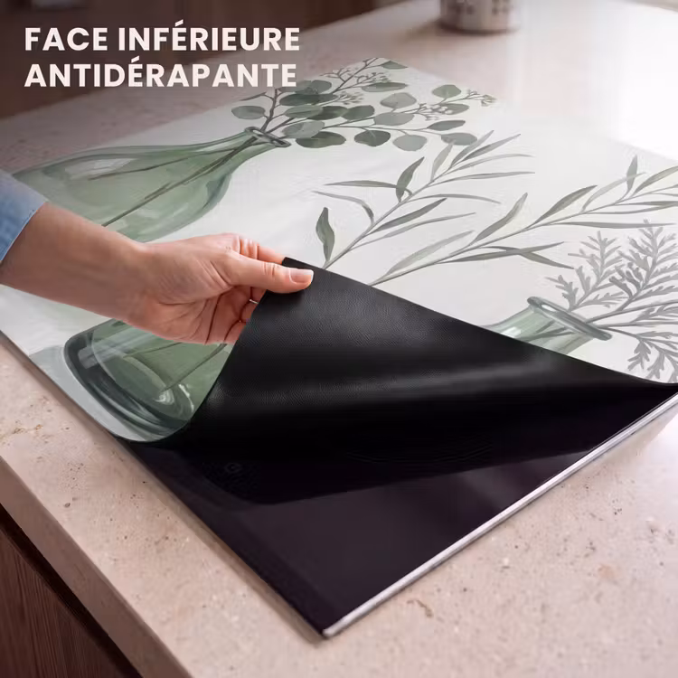 Protection plaque induction - Vases - Feuilles - Vert — 7
