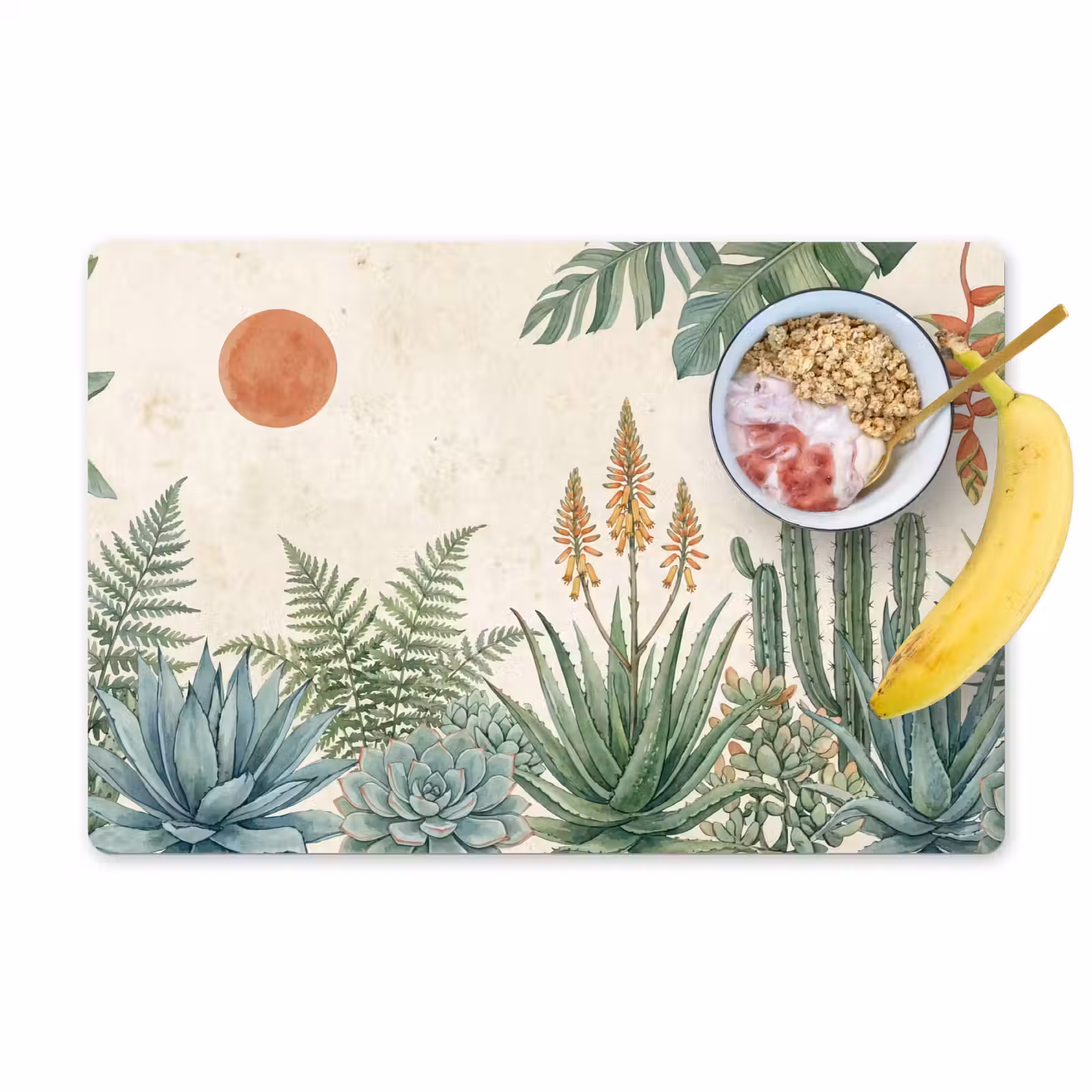 Set de table – 6 pièces - Désert - Plantes - Vert — 1