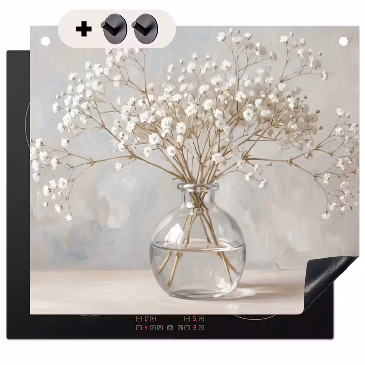 Protection à induction avec crochets - Vase - Plasterwort - Blanc — 3