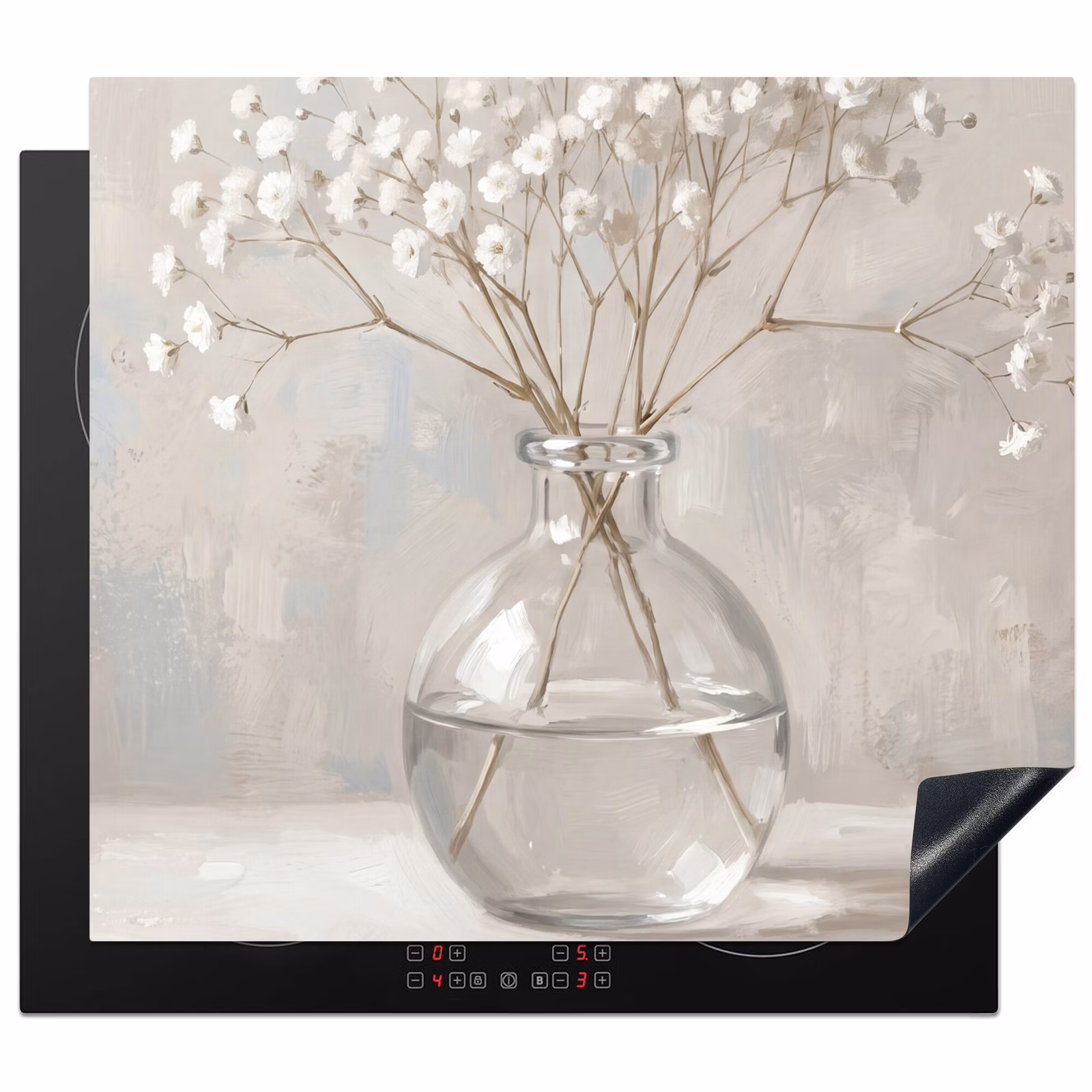 Protection plaque induction - Plasterwort - Vase - Blanc — 1