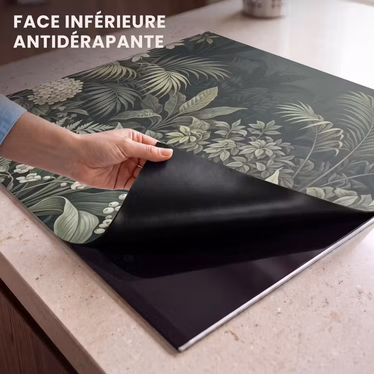 Protection plaque induction - Jungle - Feuilles - Botanique - Vert — 7