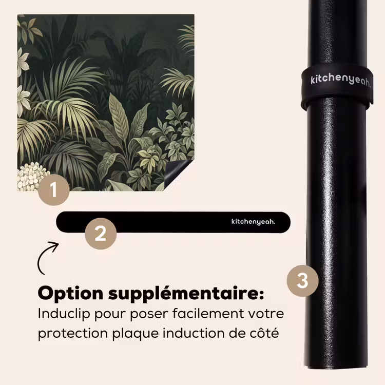 Protection plaque induction - Jungle - Feuilles - Botanique - Vert — 8
