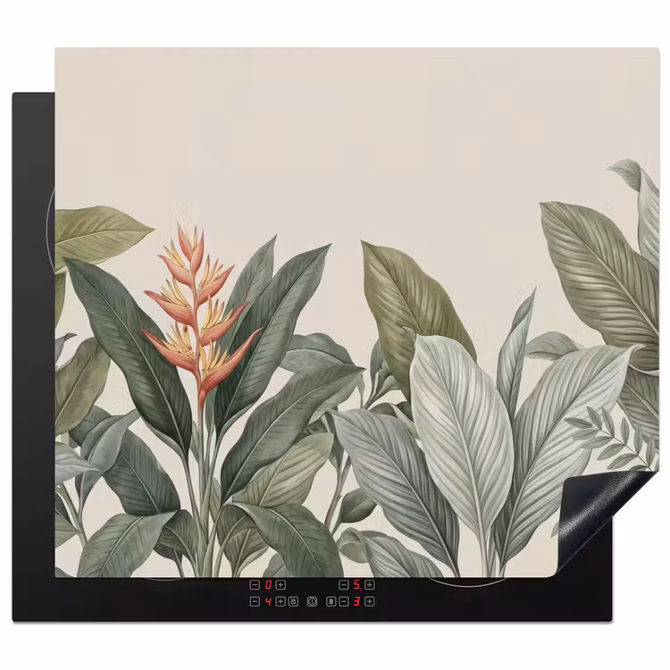 Protection plaque induction - Tropical - Plantes - Moderne - Vert — 1