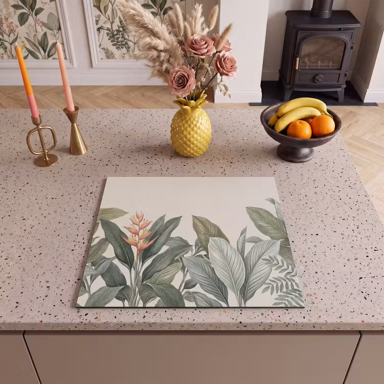 Protection plaque induction - Tropical - Plantes - Moderne - Vert — 3