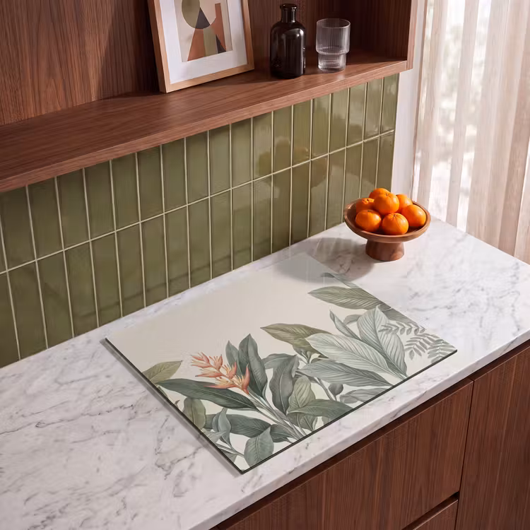 Protection plaque induction - Tropical - Plantes - Moderne - Vert — 4