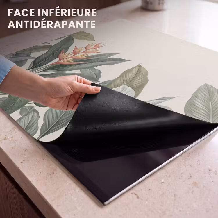 Protection plaque induction - Tropical - Plantes - Moderne - Vert — 7