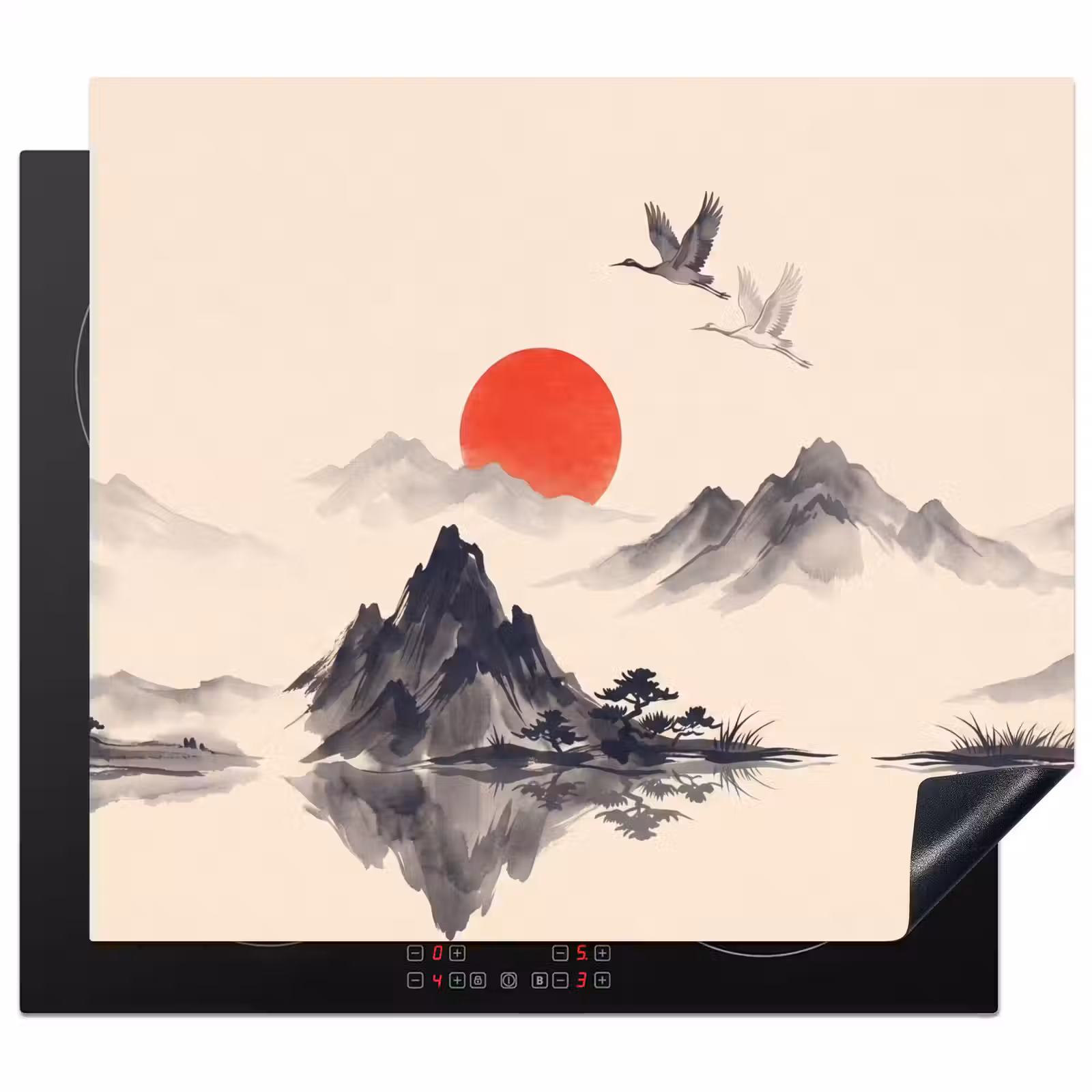 Protection plaque induction - Orientale - Grues - Paysage — 1