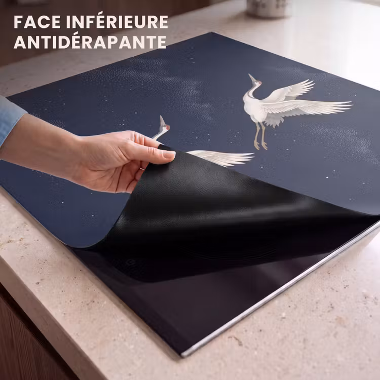 Protection plaque induction - Grue - Ciel de nuit - Bleu — 7