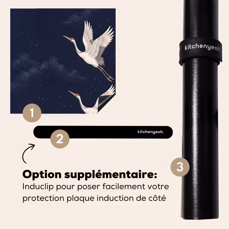 Protection plaque induction - Grue - Ciel de nuit - Bleu — 8
