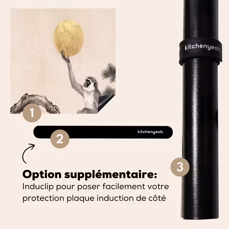 Protection plaque induction - Singe - Lune - Or — 8