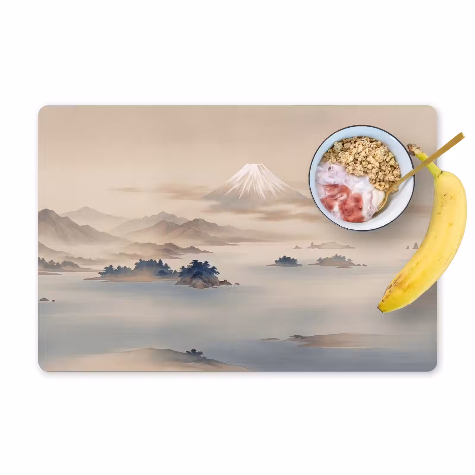 Set de table – 6 pièces - Japonais - Paysage - Beige — 1