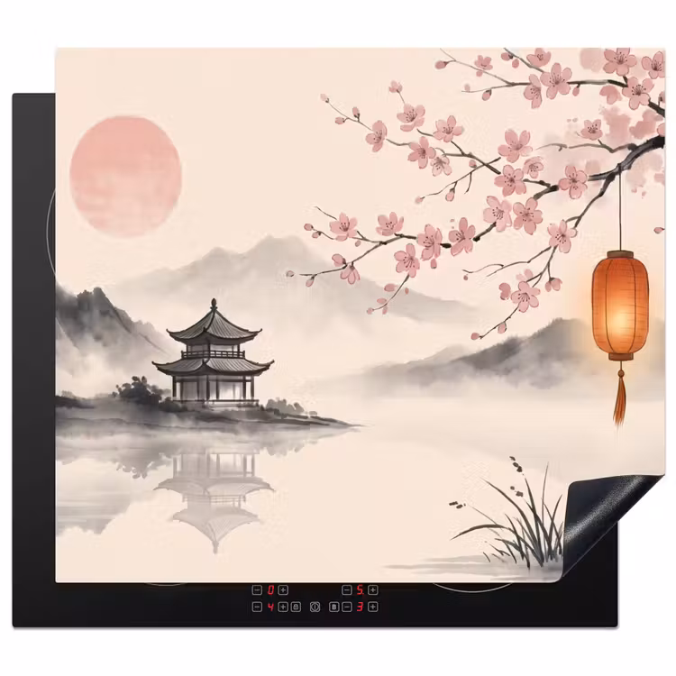 Protection plaque induction - Soleil - Japonais - Traditionnel — 1