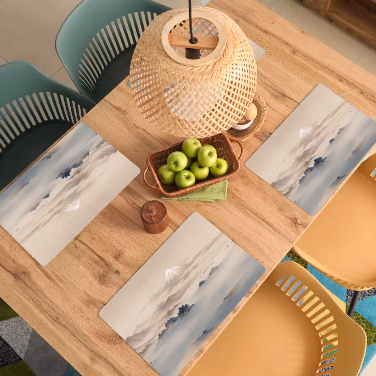 Set de table – 6 pièces - Japonais - Paysage - Beige — 3