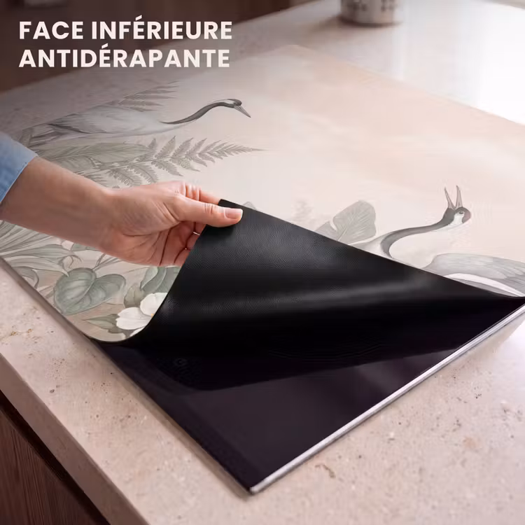 Protection plaque induction - Grue - Nature - Rose — 7