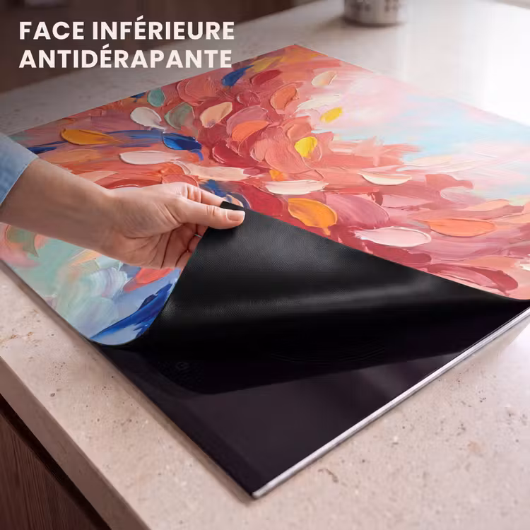Protection plaque induction - Fleurs - Abstrait - Art - Moderne — 7