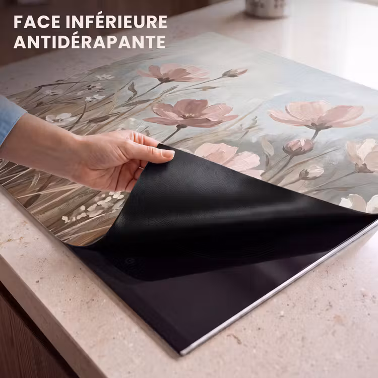 Protection plaque induction - Fleurs - Botanique - Peinture - Pastel - Rustique — 7