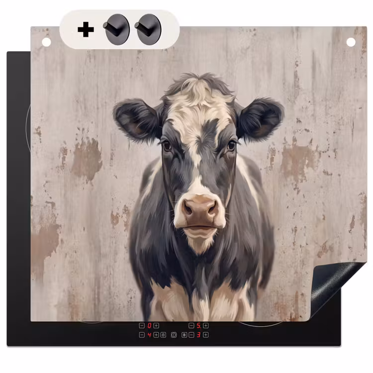 Protection à induction avec crochets - Vache - Portrait - Animaux - Moderne — 3