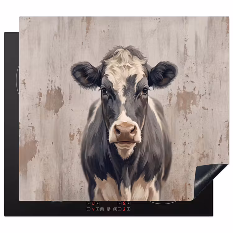 Protection plaque induction - Vache - Portrait - Animaux - Moderne — 1