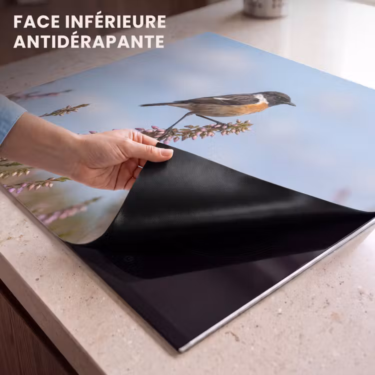 Protection plaque induction - Stonechat - Bruyère - Pourpre - Nature - Atmosphérique — 7