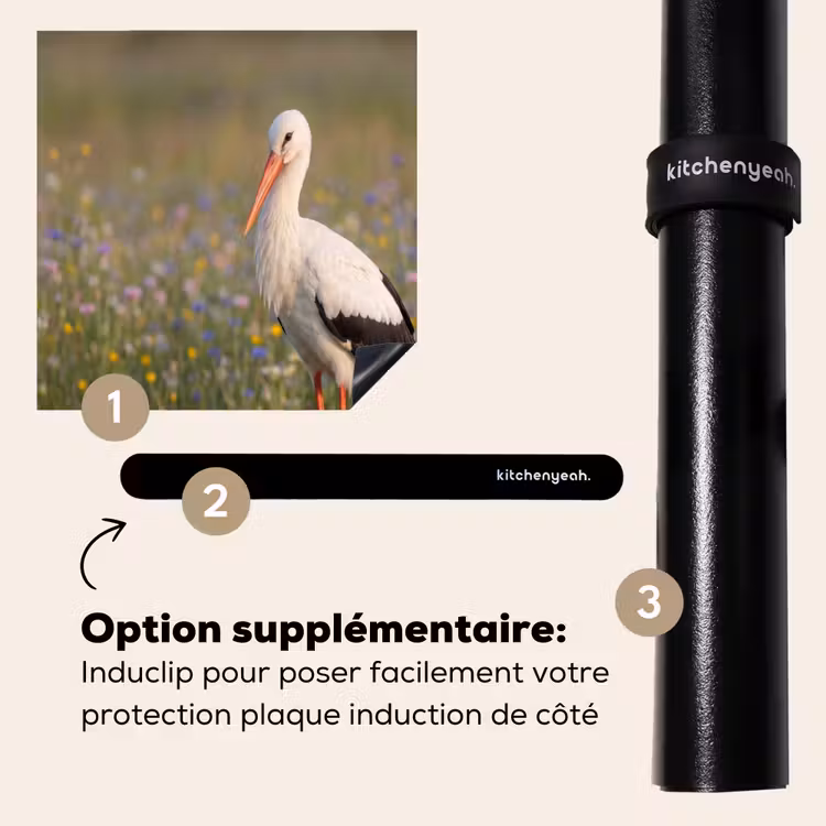 Protection plaque induction - Aigle royal - Fleurs - Prairie - Coloré — 8
