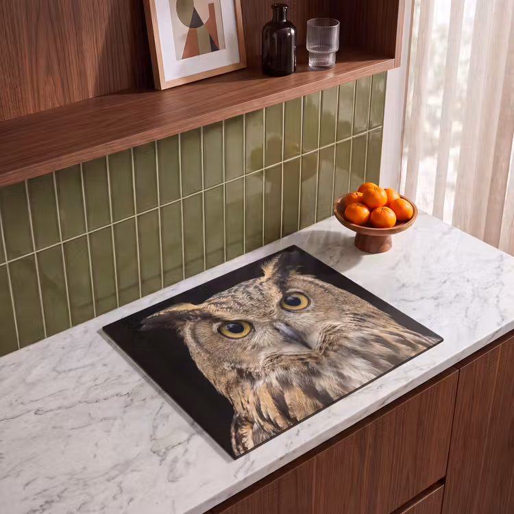 Protection plaque induction - Hibou - Portrait - Marron — 4