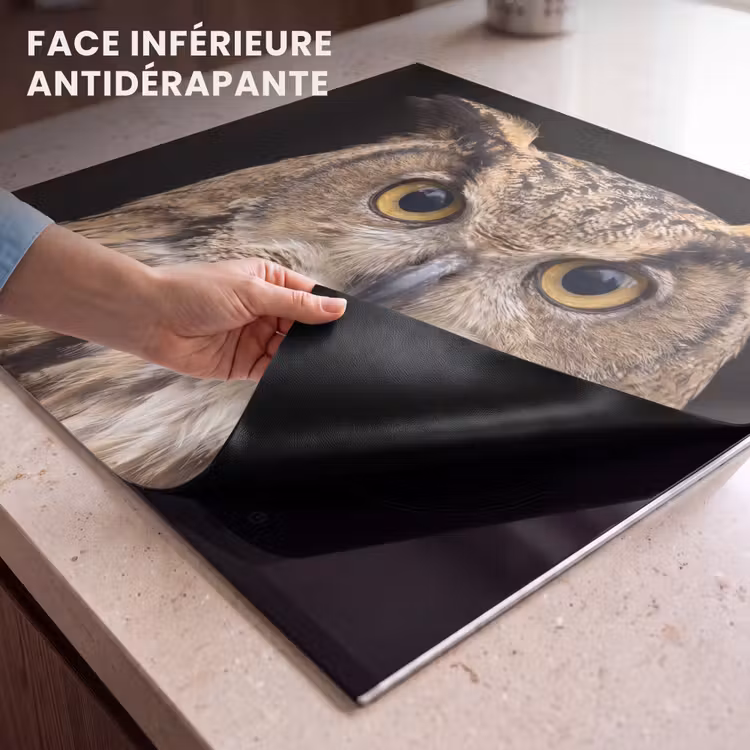 Protection plaque induction - Hibou - Portrait - Marron — 7