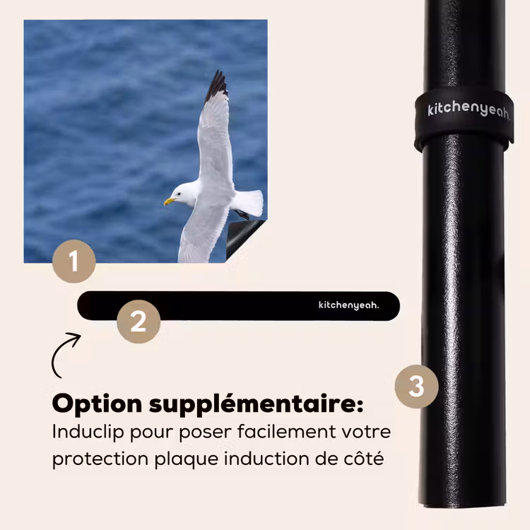 Protection plaque induction - Mouette - Océan - Bleu — 8