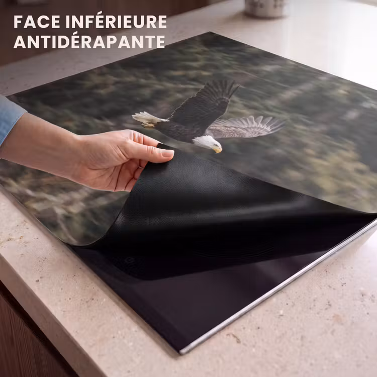 Protection plaque induction - Pygargue à tête blanche - Vol - Forêt - Nature — 7