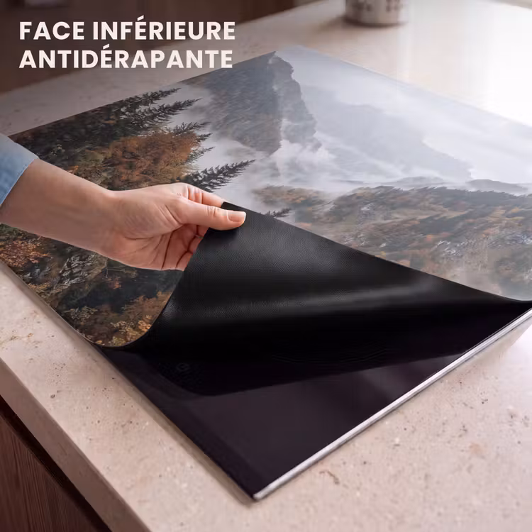 Protection plaque induction - Montagnes - Vallée - Brume - Automne - Nature — 7