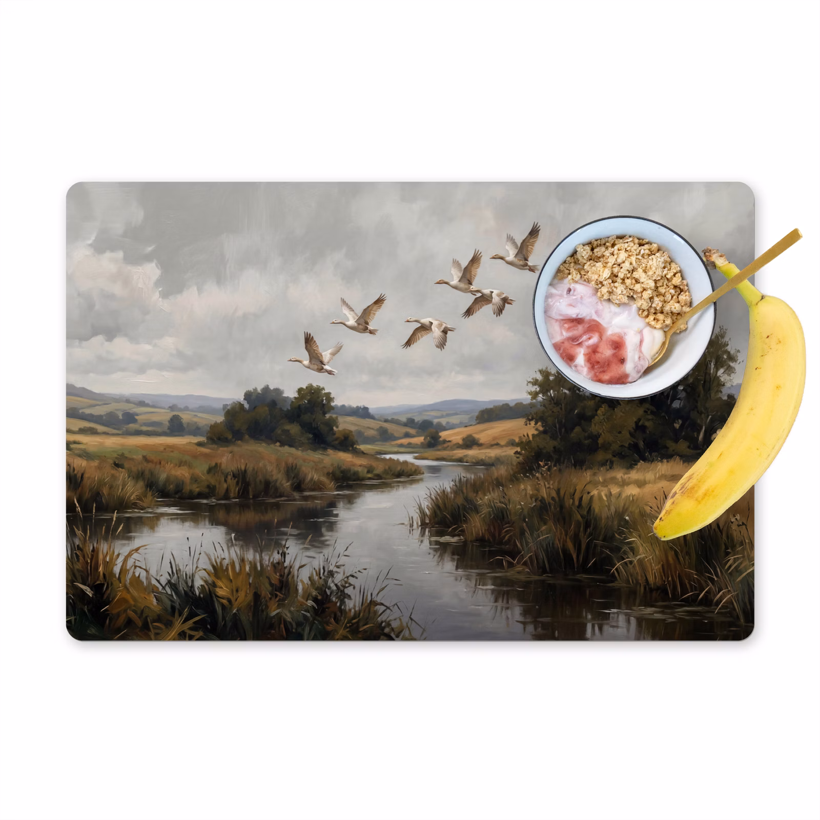 Set de table – 6 pièces - Canards - Rivière - Paysage - Vol - Nostalgique — 1